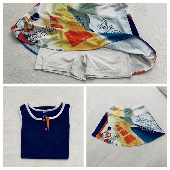 TAIL Tech Performance 3 Piece Tennis Tank & Skirt - Picture 2 of 16